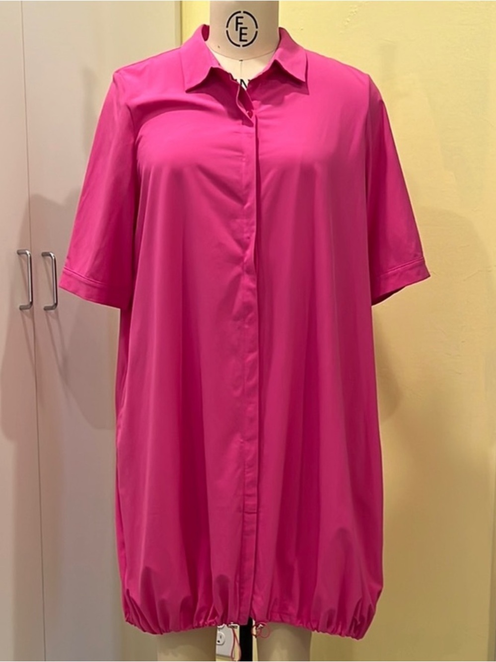 Chico's Hot Pink Shirt  Bungee Dress